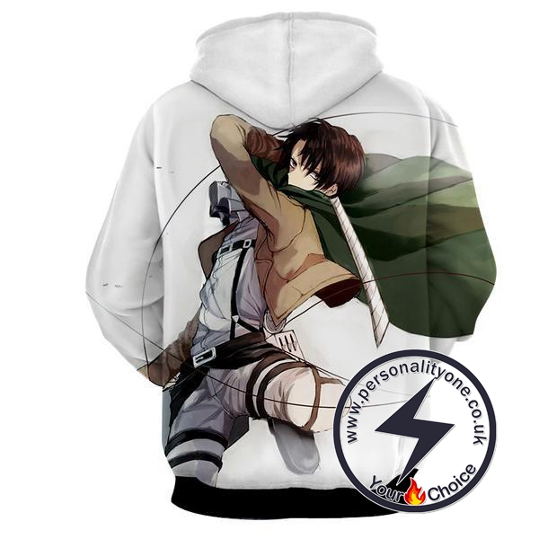 Attack On Titan - Levi Ackerman 3D - Attack On Titan Hoodies